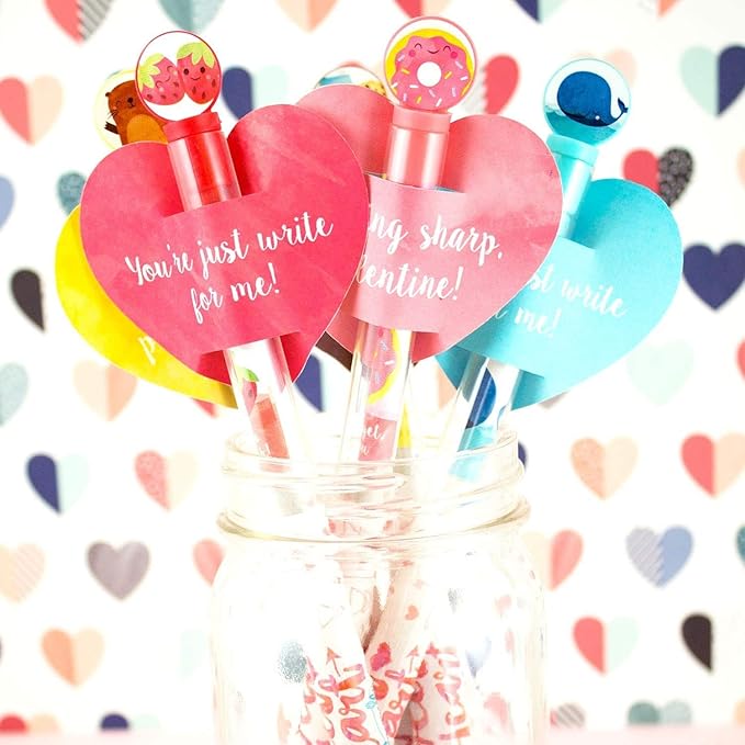 Sweetheart Smencils Cylinder - HB #2 Scented Pencils, 50 Count, Gifts for Kids