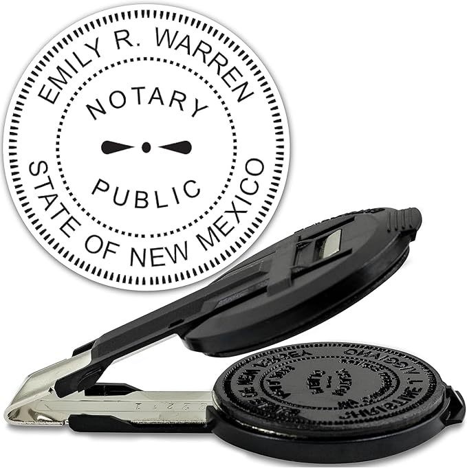 MaxMark Insert Only for Notary Seal Round Embosser for New Mexico State