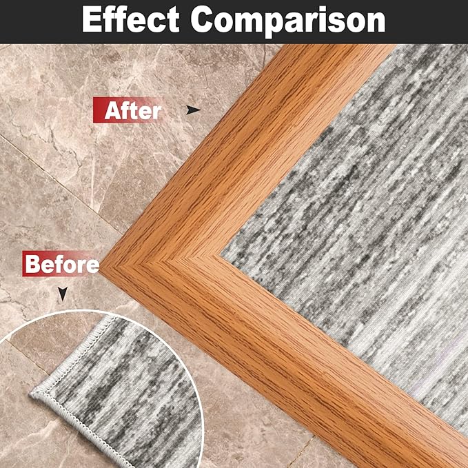 10Ft Carpet Floor Transition Strip, Self Adhesive Floor Edging Trim Strip, PVC Threshold Cover for Doorway, Floor Divider Strip Suitable for Threshold Height Less Than 5 mm - Light Brown Coffee