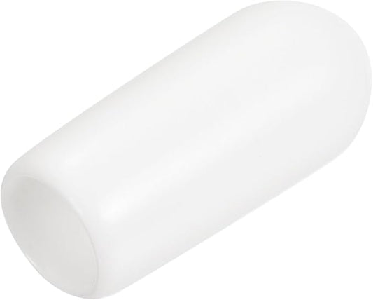 uxcell 20pcs Rubber End Caps 6mm ID Vinyl Round End Cap Cover Screw Thread Protectors White