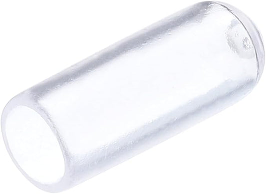 uxcell 20pcs Rubber End Caps 5mm(3/16") ID Vinyl PVC Round Tube Bolt Cap Cover Screw Thread Protectors Clear