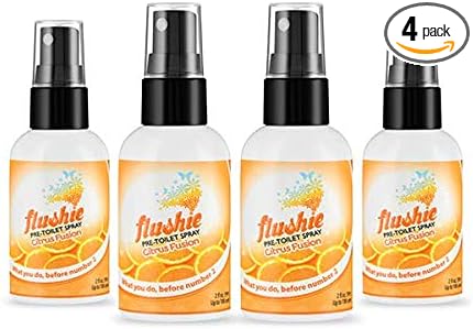 Flushie Pre-Toilet Sprays for Poop Travel Size Toiletries Bathroom Spray for Poop Spray for Toilet Deodorizer Traveling Essentials Poop deodorizer Poop Odor eliminator