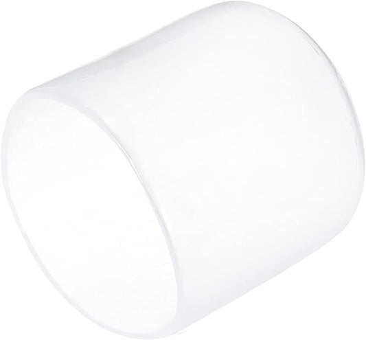 uxcell 20pcs Rubber End Caps 29mm ID Vinyl PVC Round Tube Bolt Cap Cover Screw Thread Protectors Clear