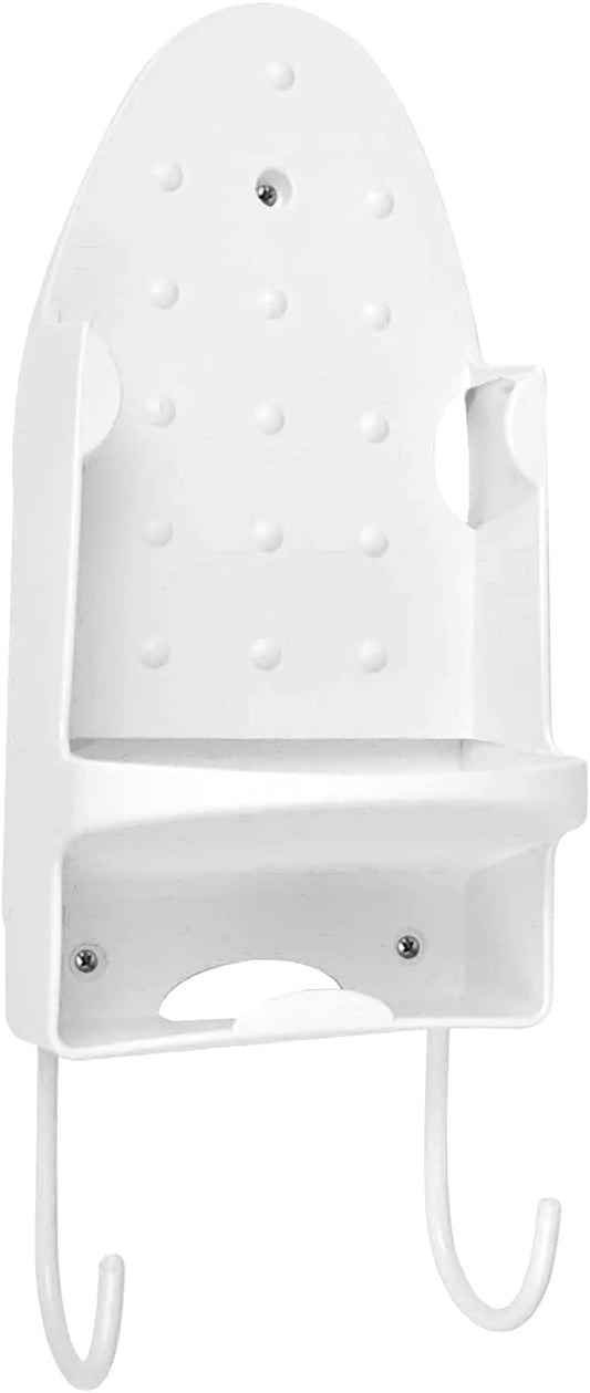 Ironing Board Hanger Wall Mount Iron Hanger Ironing Board Rack Electric Iron Holder Household Bathroom Shelf - for Max 5 inch Width