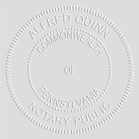 MaxMark Notary Seal Round Pink Embosser for Pennsylvania State - Includes Gold Burst Seal Labels (50 Count)