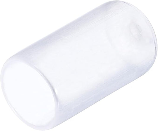 uxcell 20pcs Rubber End Caps 10mm(3/8") ID Vinyl PVC Round Tube Bolt Cap Cover Screw Thread Protectors Clear