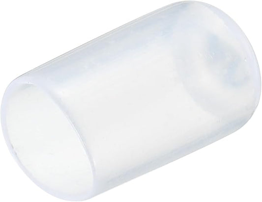 uxcell 20pcs Rubber End Caps 12mm(1/2") ID Vinyl PVC Round Tube Bolt Cap Cover Screw Thread Protectors Clear