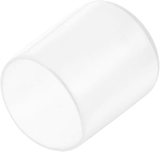 uxcell 20pcs Rubber End Caps Protective Caps 26mm(1 Inch) ID Vinyl PVC Round Tube Bolt Cap Cover Screw Thread Protectors, Clear