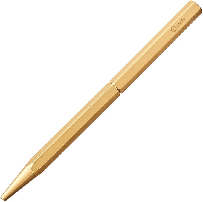 Classic Luxury Revolve Ballpoint Pen,Gilded Nib,Gorgeous Finish,Trustworthy Pen Gift for Men&Women-Elegant, Reliable,Nice Pen for Writing-brass