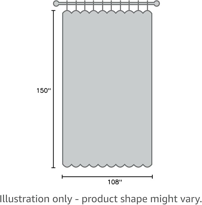 BONZER Room Divider Blackout Curtain Extra Wide Room Darkening Total Privacy Wall Noise Reducing for Apartment, Studio, 108L x 150W Inch (9L x 12.5W ft), 1 Panel, Cream