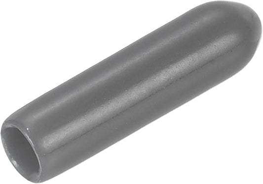 uxcell 20pcs Rubber End Caps 3mm(1/8") ID Vinyl PVC Round Tube Bolt Cap Cover Screw Thread Protectors Dark Grey