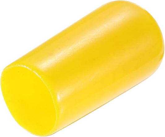 uxcell 20pcs Rubber End Caps 9.5mm(3/8") ID Vinyl PVC Round Tube Bolt Cap Cover Screw Thread Protectors Yellow