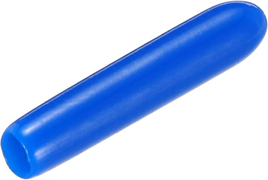 uxcell 20pcs Rubber End Caps 2mm(1/16") ID Vinyl PVC Round Tube Bolt Cap Cover Screw Thread Protectors,Blue