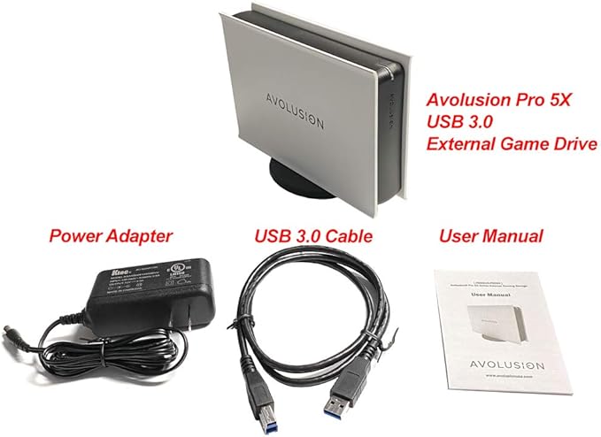 Avolusion PRO-5X Series 16TB USB 3.0 External Hard Drive for WindowsOS Desktop PC/Laptop (White) (Renewed)