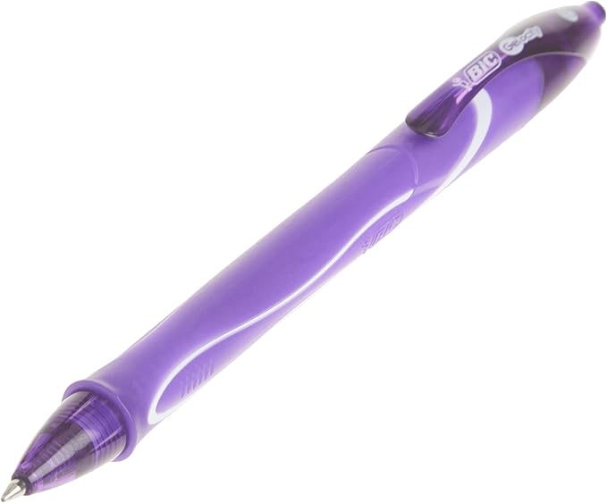 BIC Gelocity Quick Dry Assorted Colors Gel Pens, Medium Point (0.7mm), 8-Count Pack, Retractable Gel Pens With Comfortable Full Grip