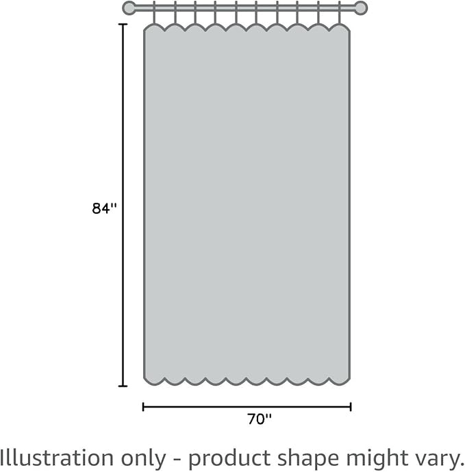 BONZER Room Divider Curtain Screen Partitions Total Privacy Wall Wide Blackout Curtains for Shared Room, 84L x 70W Inch (7L x 5.8W ft), 1 Panel, Greyish White