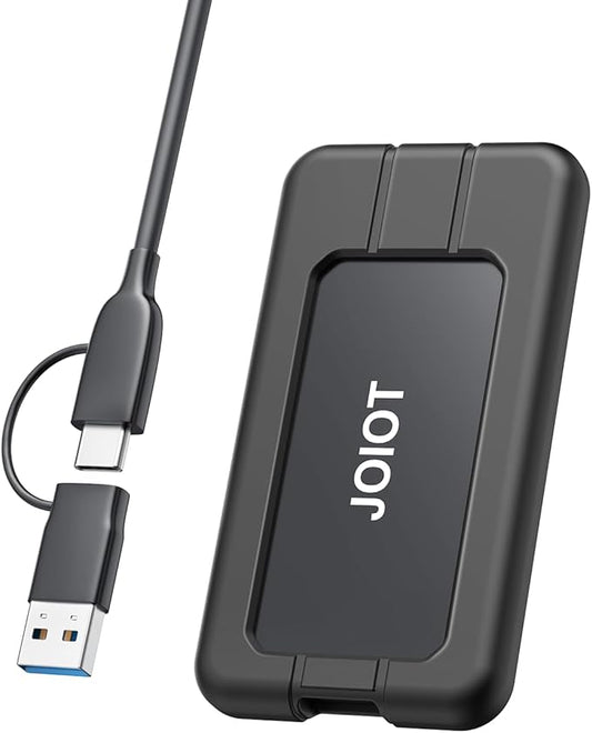 512G Portable SSD Up to 2000MB/s USB-C USB 3.2 Gen 2x2 External SSD with Protective Case Shockproof Type-C External Solid State Drive