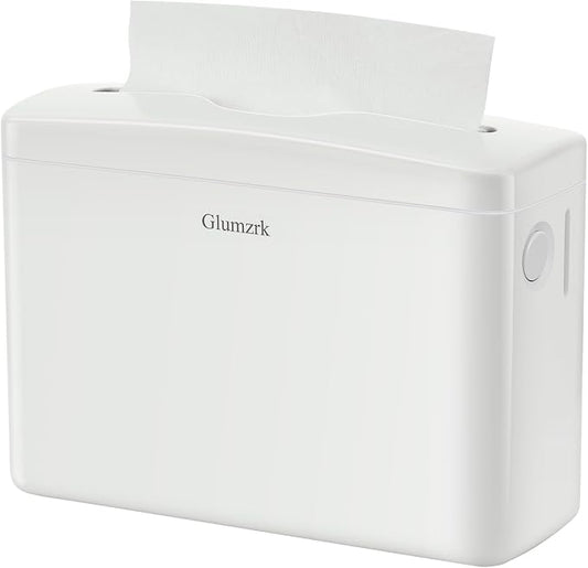 Countertop Paper Towel Dispenser Universal Fit for Multifold, Z-Fold Trifold Hand Towels, Commercial Napkin Dispenser for Bathroom Home Kitchen Toilet ABS Paper Towel Holder, White