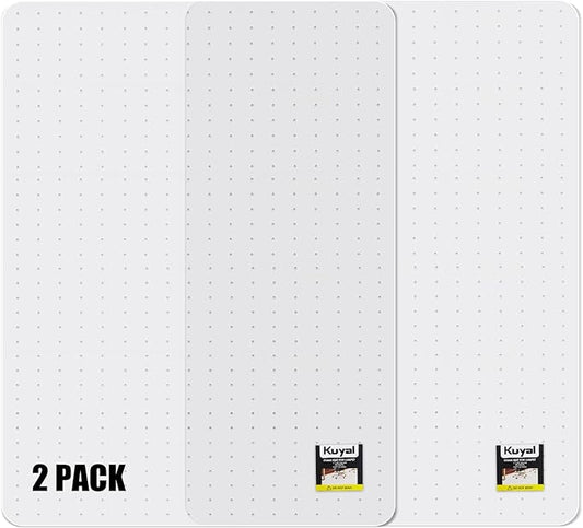 Kuyal Office Chair Mat for Carpet, 2 Pack 36x 48 Clear Heavy Duty Computer Chair Mat, Under Desk Protector Carpeted Floors Mat, Easy Chair Movement,Ship Flat