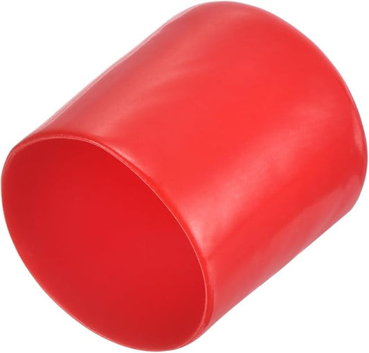 uxcell 20pcs Rubber End Caps 29mm ID Vinyl Round Tube Bolt Cap Cover Thread Protectors Red