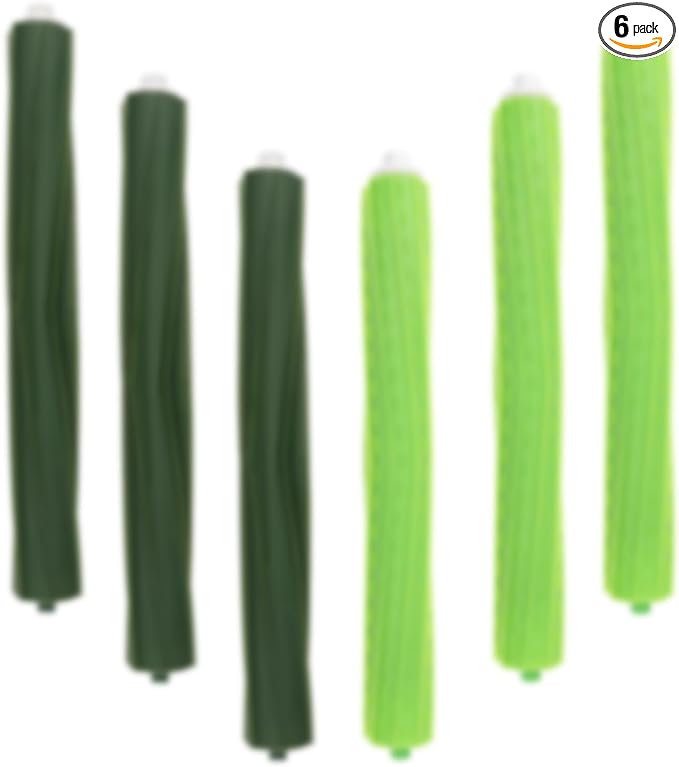 6-Pack Rubber Brushes for iRobot Roomba S9/S9+/S9+ (9150/9550) – Replacement Vacuum Roller Brush, Compatible with Roomba S9 Series – Bristle-Free for Floors & Carpets