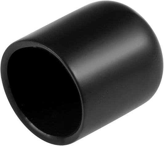 uxcell 20pcs Rubber End Caps 19mm ID Vinyl Round Tube Bolt Cap Cover Thread Protectors Black