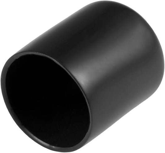 uxcell 20pcs Rubber End Caps 30mm ID Vinyl Round Tube Bolt Cap Cover Thread Protectors Black