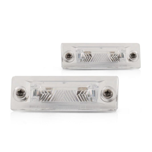 KarParts360 Car Lights for Volkswagen Jetta 2005-2010, License Plate Tail Light, Smoke Color, Pair, Model VW2870106