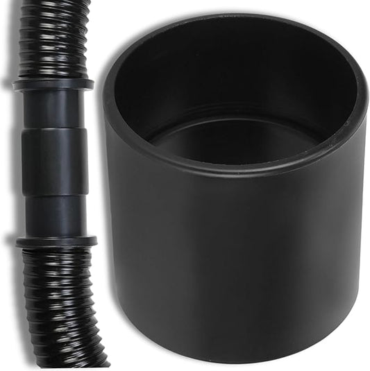 2.5" Vacuum Hose Coupling Connector – Wet Dry Vac Hose Adapter Compatible with Shop Vac, Craftsman & More– Extend Vacuum Reach by Joining 2 Hoses