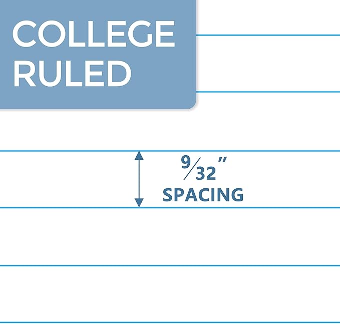 SUNEE Composition Notebooks - College Ruled Paper, 4 Pack Composition Book, 9 3/4" x 7 1/2", 80 Sheets/160 Pages, Assorted Colors, School, College & Office Supplies
