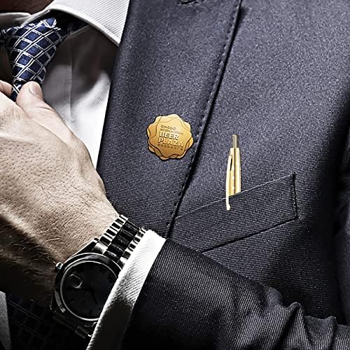 Unibene 6 Pack Cute Dot & Gold Click Ballpoint Pens -1.0mm Medium Point Black Ink with 6 Stainless Steel Refills for Business Office Students Teachers Wedding Christmas