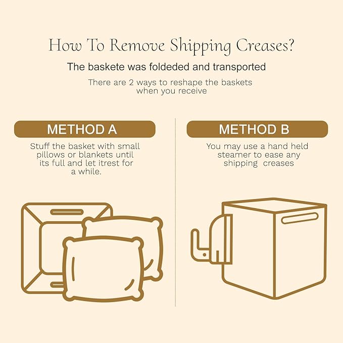 Hopegiver Woven Storage Baskets 15x11x10 Inch, 1 Pack Collapsible Cube Storage Bin for Shelves - Foldable Cotton Rope Organizer Bins for Towels, Toys, Books, Closet, Nursery (White Cream Green)