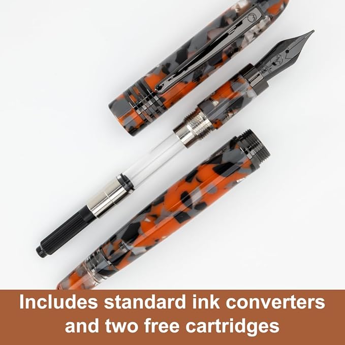 Monteverde Orange Mountain Fountain Pen - Omniflex