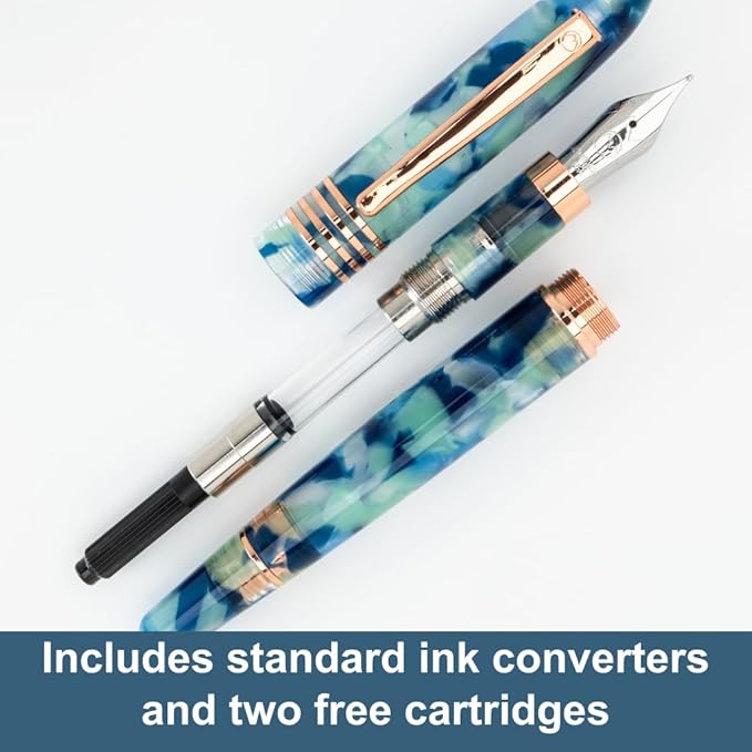 Monteverde Blue Mountain Fountain Pen - Omniflex