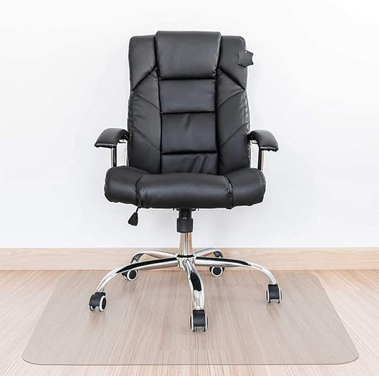 Kuyal Clear Chair Mat, Hard Floor Use, 48" X 59" Transparent Office Home Floor Protector mat Chairmats (48" X 59" Rectangle)