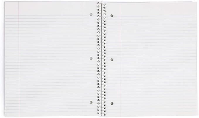 Mintra Office Durable Spiral Notebooks, 1 Subject, (Salmon, Sage Green, Lavender, College Ruled 3 Pack), 100 Sheets, Poly Pocket, Moisture Resistant Cover, Strong back, For School, Office, Business,