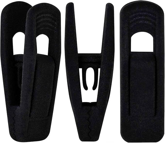 Black Velvet Hangers Clips 40 PCS, Pants Hangers Velvet Clips Easily Add to Velvet Hanger, Skirt Suit Pants Clothes Velvet Hangers, Baby Kids Hangers Clips