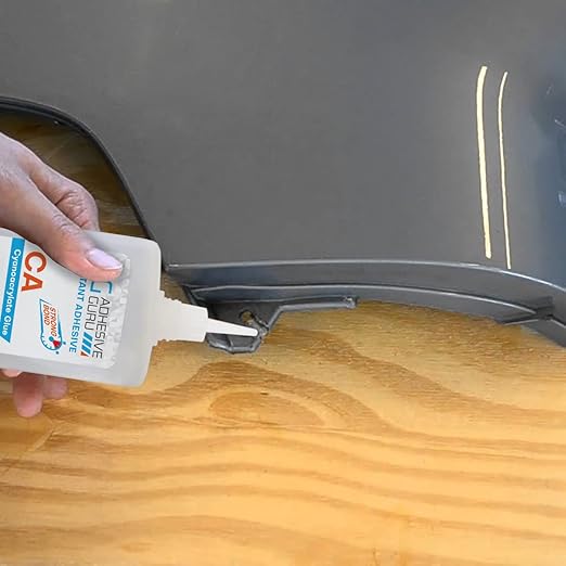 Adhesive Guru CA Glue with Activator Woodworking (6 x 0.9 oz - 6 x 3.38 fl oz) Cyanoacrylate Super Glue for Plastic, Glass, Ceramic, DIY, 3D Printing (6 Pack)