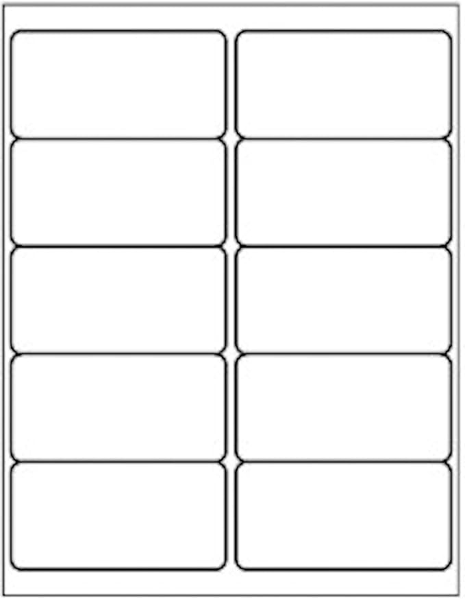 10 Up - Shipping Address Labels - 2" x 4" - 50000 Labels