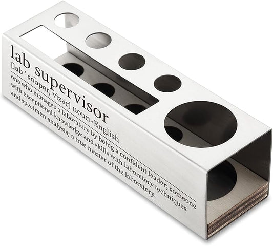 Lab Supervisor Gifts, Lab Supervisor Desk Decor Stainless Steel Pen Pencil Holders WCC37