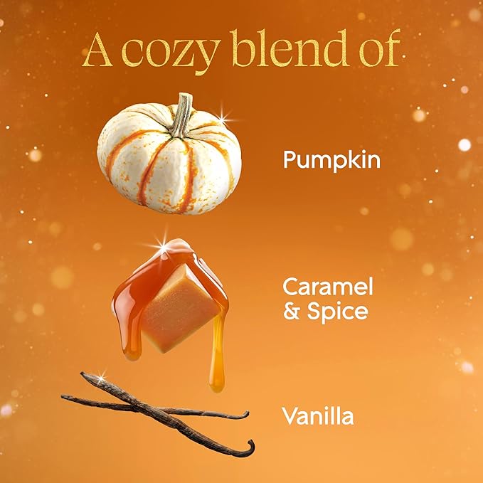 Glade Automatic Spray Refill, Pumpkin & Ginger, Scented Air Freshener for Home and Bathroom, 6.2 Oz, 3 Count