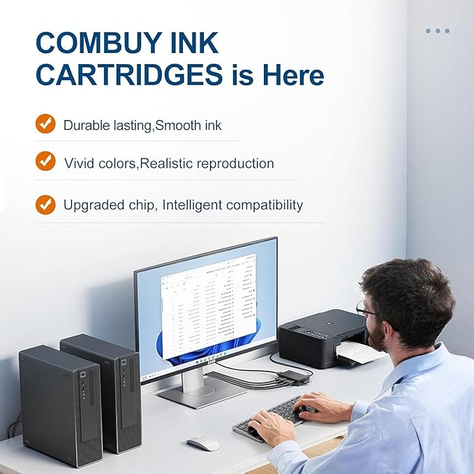822XL Ink Cartridges Combo Pack Remanufactured Replacement for Epson 822XL Ink Cartridges 822XL Work for Epson WF-3820 Printer WF-4820 WF-4830 WF-4833 WF-3823 WF-4834 (5 Pack)