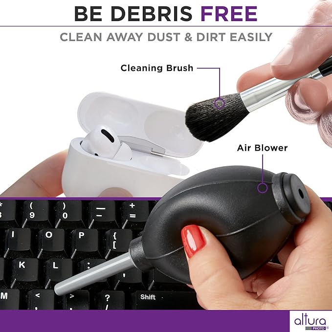 Laptop Computer Keyboard Cleaner - Screen Cleaning Kit All-in-One with Gel & Spray Solution for MacBook and Other Computers