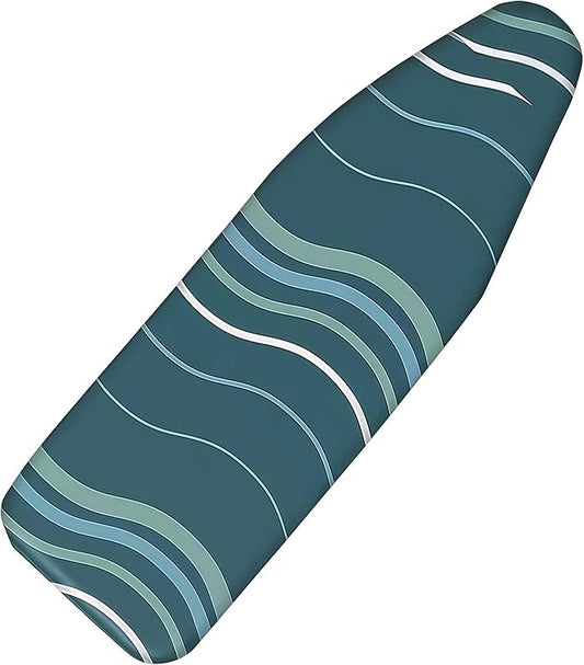 Ironing Board Cover with Two 5MM Thick Feltpads,13"x43"Heat Resistant Replacement Ironing Board Cover and Pad,Fits Standard Ironing Boards,Durability and Easy to Install