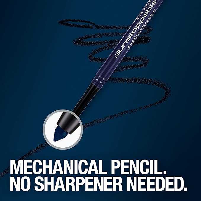 MAYBELLINE NEW YORK Unstoppable Eyeliner Carded, Pewter, 0.01 Ounce