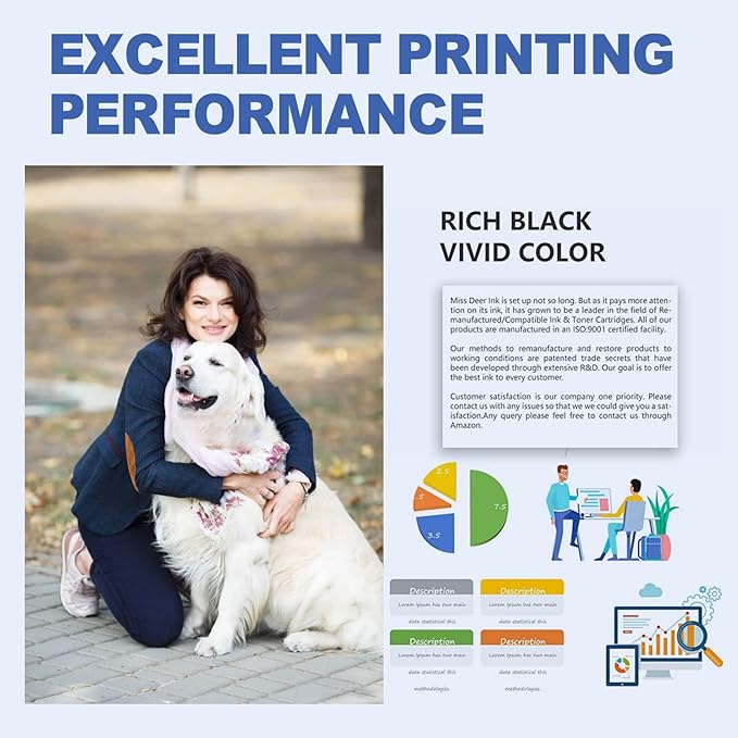 LC401XL Black Ink Cartridges High Yield Compatible for Brother LC401 XL LC401XL Black Ink Cartridges for Brother MFC-J1010DW MFC-J1012DW MFC-J1170DW Printer - 2 Pack LC401XLBK