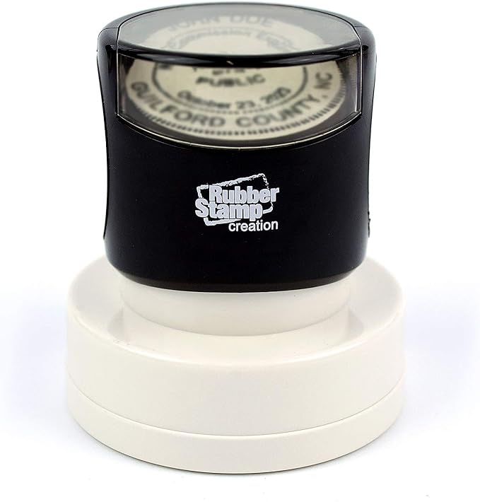 MaxMark Round Notary Pre-Inked Stamp for State of Nebraska