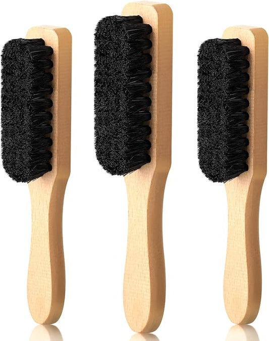 3 Pcs Laundry Stain Brush Soft Bristle Brush Velvet Furniture with Wooden Handle Stain Tool for Household Cleaning Carpet Furniture Laundry Supplies