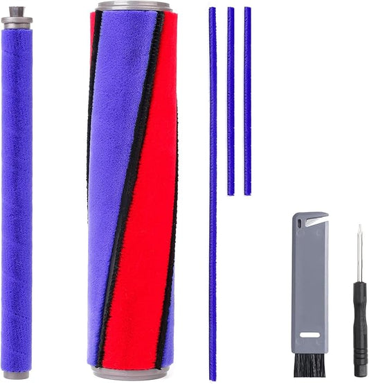 5 Pack Soft Roller Brush Replacement Kit Compatible with Dyson V10,V11,SV12,SV14 Soft Roller Cleaner Head,Vacuum Attachment Replacement Parts for Home Cleaning,1 Clean brush 1 Screwdriver