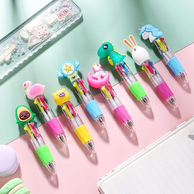 62 Pack Multicolor Mini Pens Bulk Set - Assorted Vibrant Colors Cute Ballpoint Pens for Kids Students, Classroom School Supplies, Birthday Party Favors, Valentine's Day Gifts for Children Boys Girls